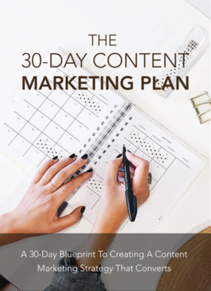 The 30-day Content Marketing Plan